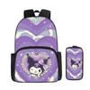 Cartoon Animation Backpack Student Backpack Full Print Backpack Portable Stationery Box Two-Piece Set