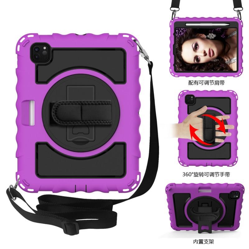 Silicone Shockproof Case IPad Pro 11 Inch With Rotating Stand Full Coverage Protective Cover Moms Students