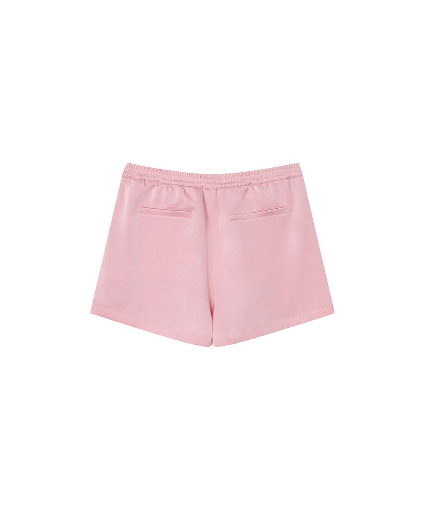 Iuteu Satin Banding Shorts/Pink