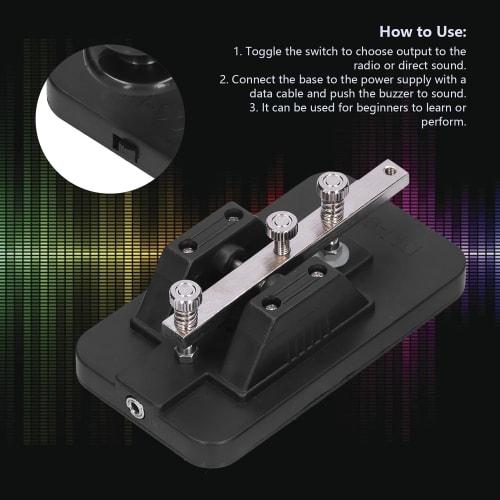 Telegraph key, durable, easy to use, anti-corrosion, fine workmanship, Morse code key for telegraph practice