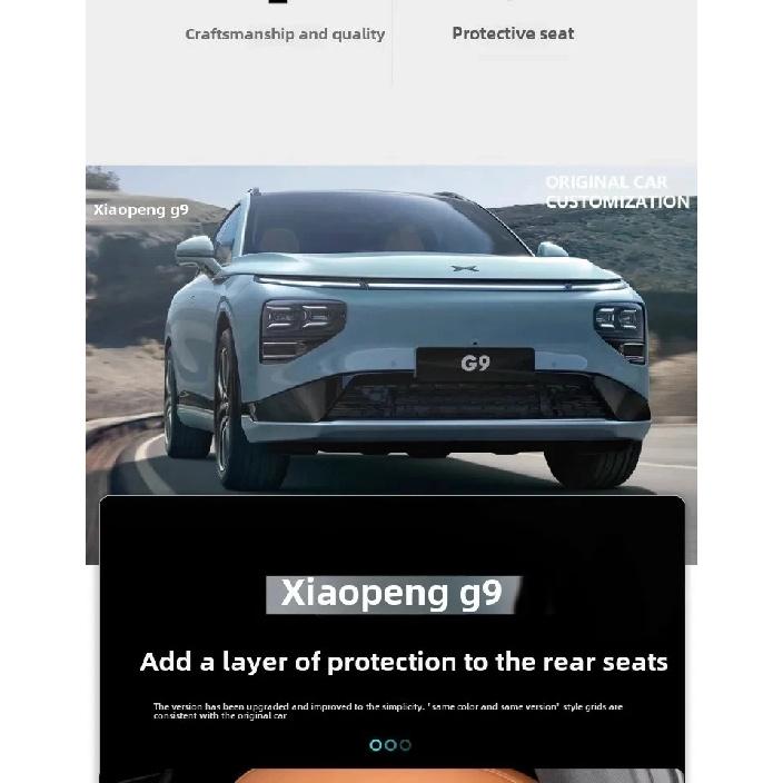 Tappetino Anticalcio per Sedile Auto Per Xpeng G9 XiaoPeng Pelle Protezione Completa AntiGraffio Sedile Tappetino Bracciolo Posteriore Accessori Auto