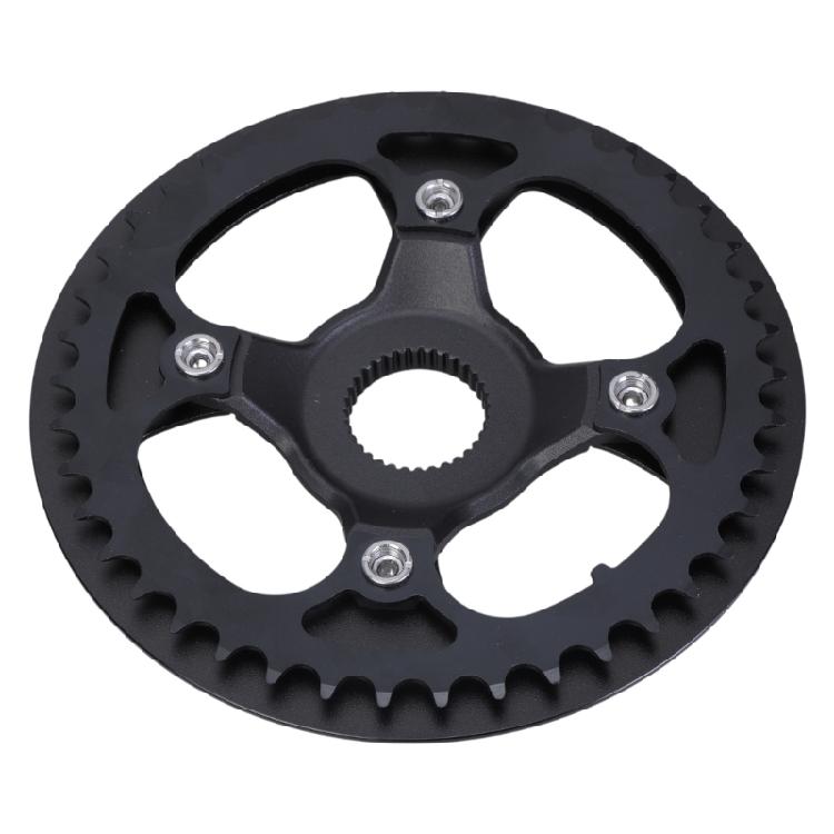 42T Sprocket Aluminum Alloy Chainring Electric Bicycles Chainwheel with Cover Middle Motor Chain Wheel Chainring Enduring