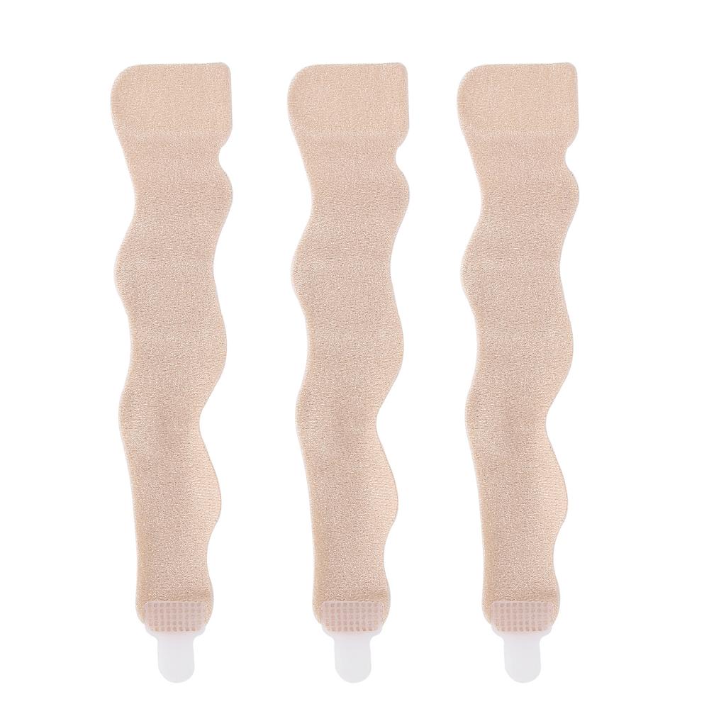 3pcs Toe Overlap Hallux Valgus Correction Bandage Elastic Fabric Toe Corrector Wrap