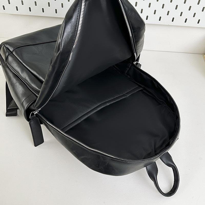 Schoolbag1011 spring new soft leather backpack fashion retro leisure travel backpack large capacity student bag