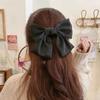 Black Big Bow Headband Hairpin Women'S  Clip Hair Accessories Autumn Hairpin