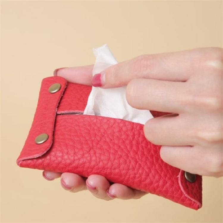 Modern Tissue Organizers Travel Friendly Tissue Holder Soft PU Leather Paper Case for Personal Care Items