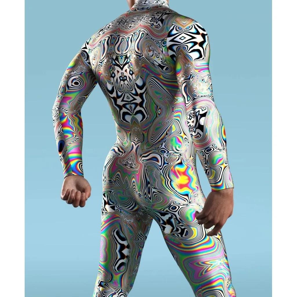 Costumi da Palco Stampa Digitale 3D per Adulti Evento di Halloween Carnevale Festa a Tema Costume Cosplay Gioco di Ruolo Tuta