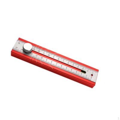 Folding Multifunction Ruler Aluminum Alloy MultiAngle Level Metric and British Foldable Angle