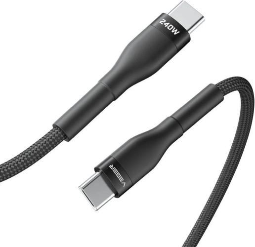 Veger Cable USB-C To USB-C PD 48V 5A 240W CC03 1.5m, Black