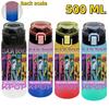 KPop Demon Hunters Sports Water Bottle Portable Leak Proof Plastic Cup Level Line Outdoor Fitness 500ML with for Kid Friendly Entertaining Fun Play