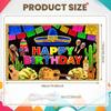 Birthday Celebration Banner Colorful Pattern Party Celebration Display Fiesta Birthday Banner Pinata Detail Banner