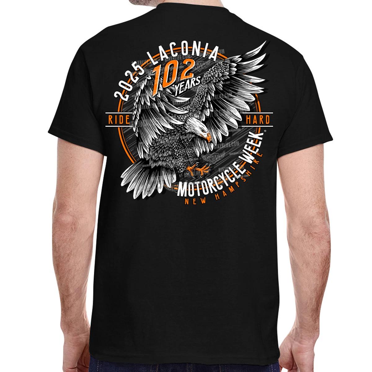 2025 Laconia Motorcycle Week Eagle Landing T-Shirt M