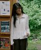 HOKUSPOKUS Loose Floral Anorak Top_Ivory