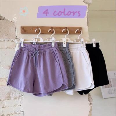Damen Übergröße High Waist Koreanischer Stil Lässige Sommer Sportshorts