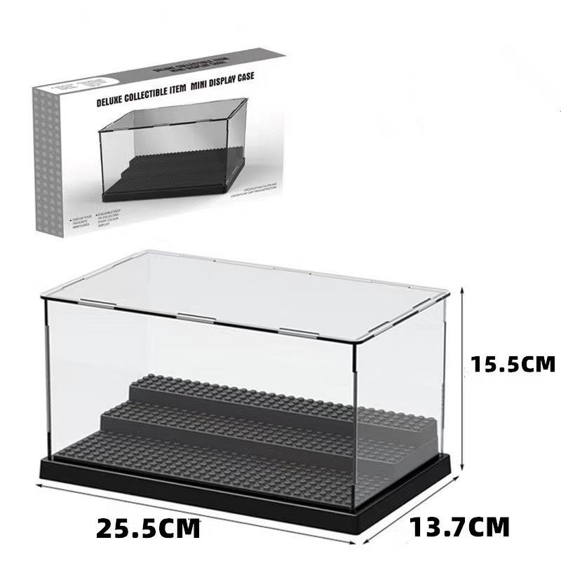 Works With featuring Lego detachable step transparent acrylic dust-proof ornaments transparent cover display storage box joytoy