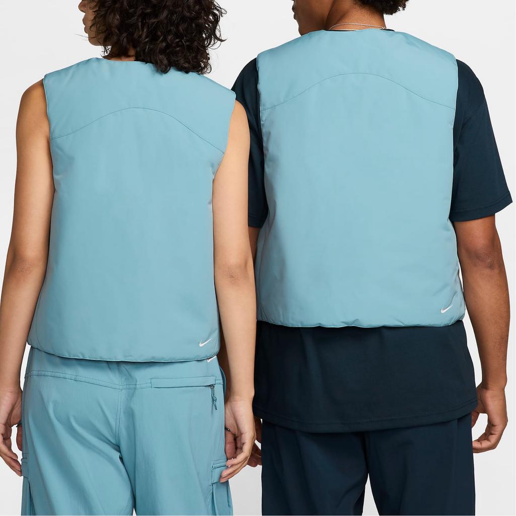 Nike ACG Series Skull Peak PrimaLoft Reversible V-Neck Zip Design Logo Print Sleeveless Vest Unisex vest Denim-Blue FV8694-464