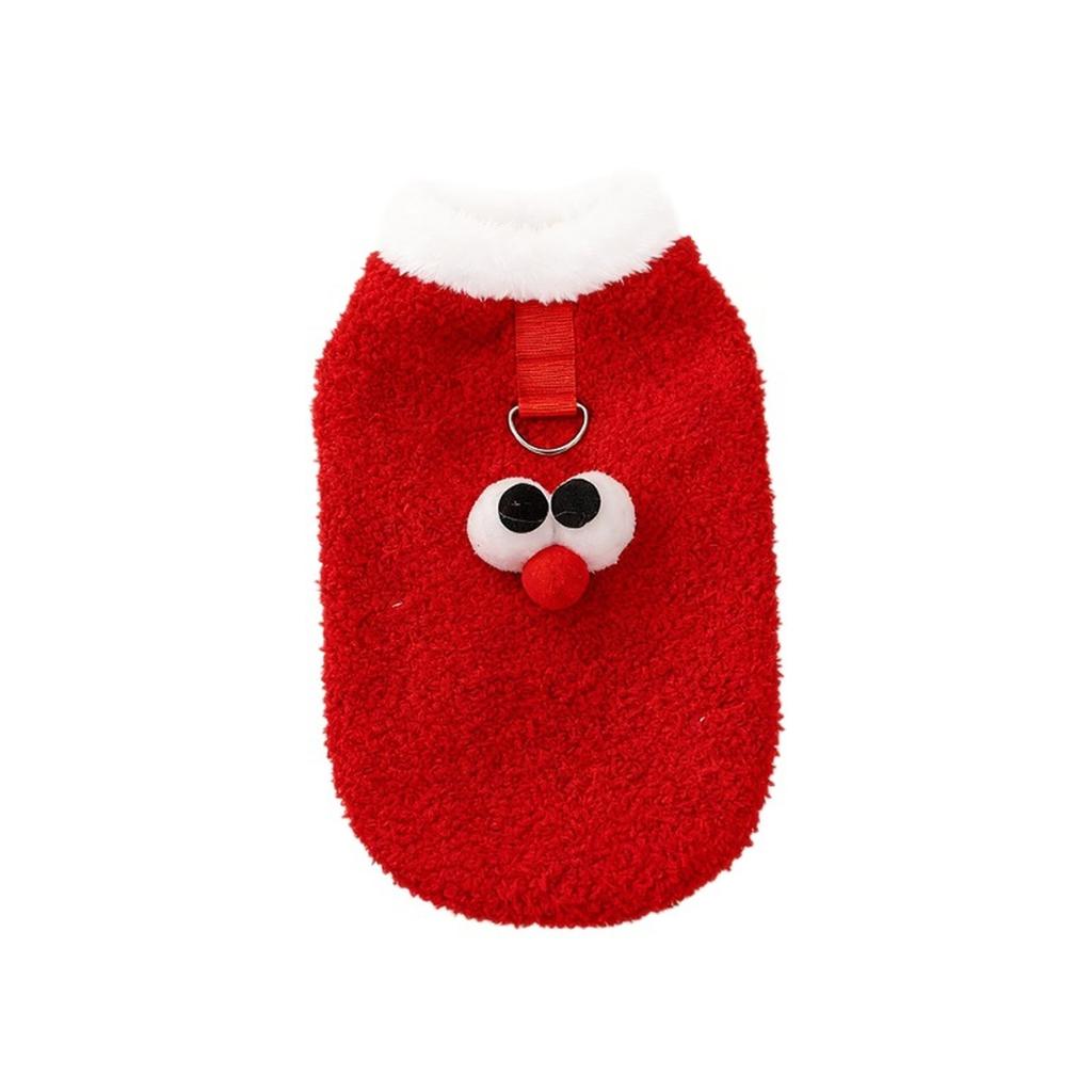 Thickened New Year Pet Clothes Winter For  Puppy Corgi (Cute Big Eyes)