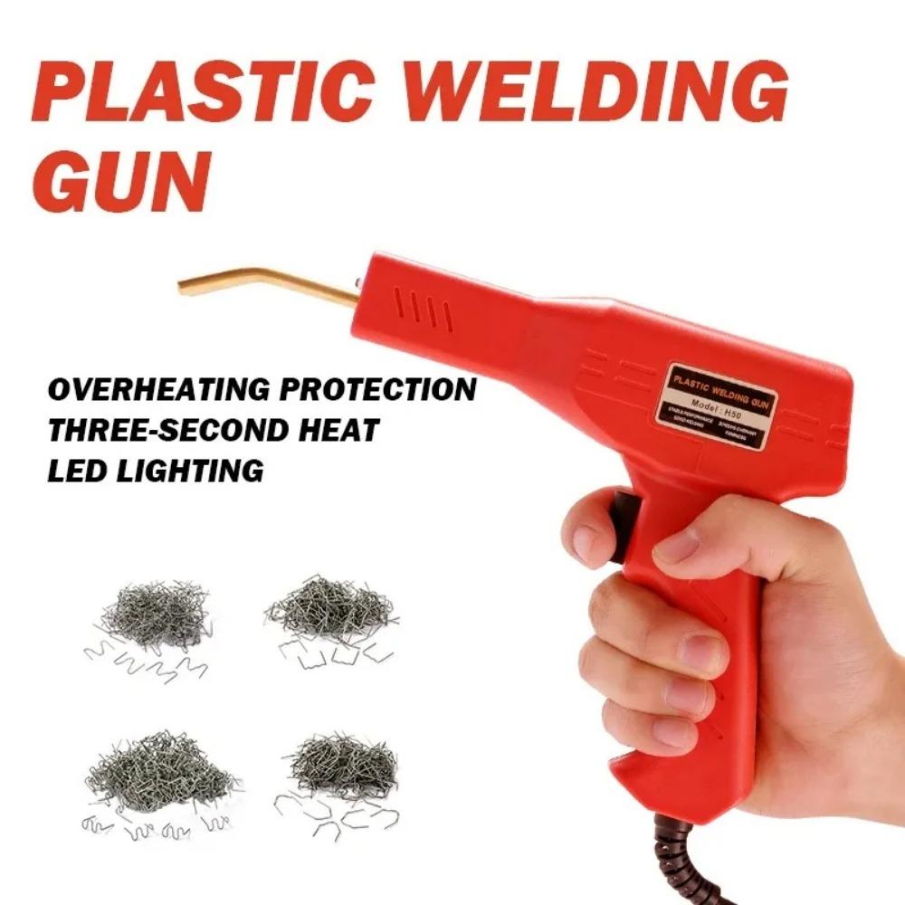 1PACK Plastic Welder Welding Machine Car Bumper Soldering Gun 4 Types Staples for Bumper/Kayak/Plastic Product Repairs