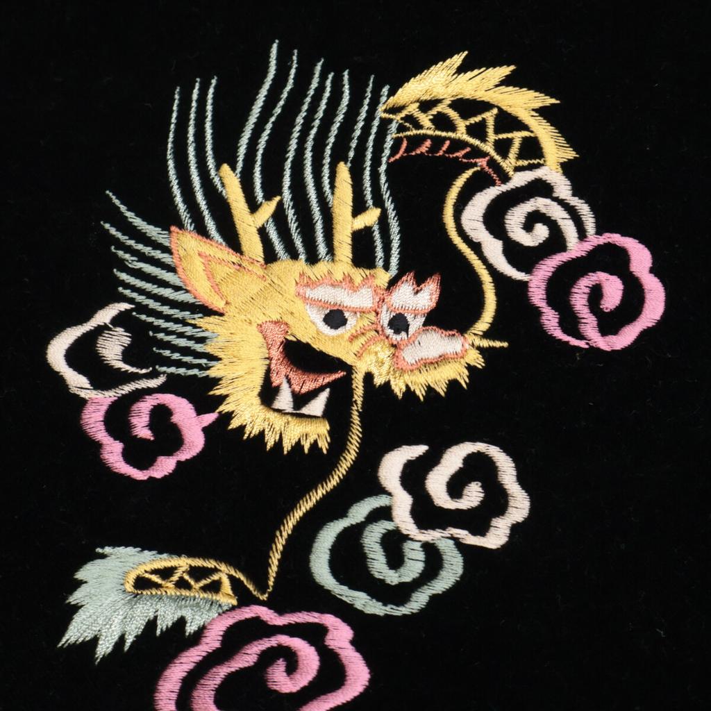 TOYO ENTERPRISE [TT15664HY] Hinoya 75th Anniversary Reversible Velvet Souvenir Jacket XXL Black / blueUsed