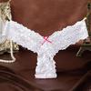 Sexy Panties Ladies Transparent Lace Panties Cotton Crotch Low Waist Sweet Stretch Thong Seduction Tback 2106