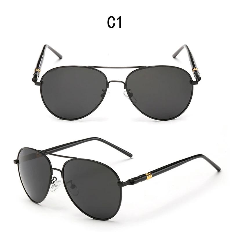 Unisex UV400 Sunglasses Black Reflective Pilot Lenses for Men Women Driving Fashion Colored Glasses