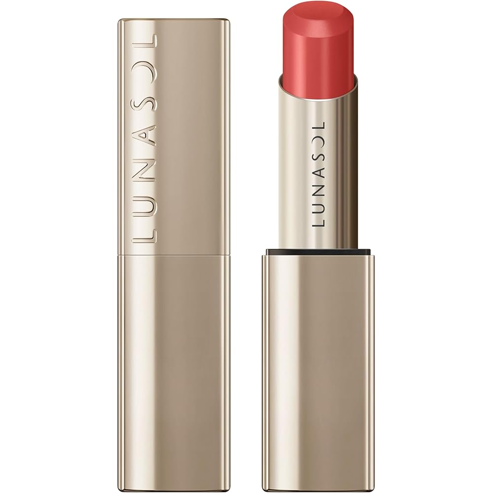 LUNASOL Fusing Color Lips 13 Lipstick 4.1g Scarlet Charm: A lipstick with a moist, glossy texture that provides a beautiful, long-lasting finish.