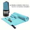 3PC Fast Dry Sport Towel Multifunctional Travel Swimming Yoga Ultra Soft Lightweight Super Absorbent Microfiber Material for Gym