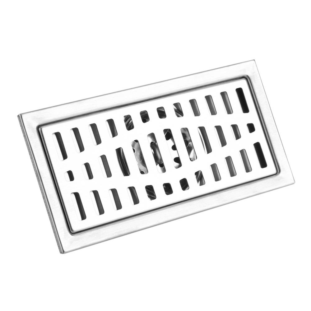Stainless Steel Floor Drain Silver Tile Insert Drain Modern Floor Waste Grate Kitchen