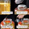 Home Use Glass Fermentation Jar Sealable Glass Bottle Container Sed Container  Home Kitchen