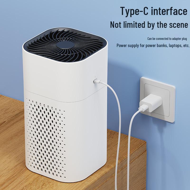 Household Air Purifier with Negative Ion, Baby-Safe, Removes Formaldehyde, Filters Cat Hair and Dust, Eliminates Indoor Smoke Odor.