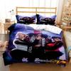 Anime King of Fighters KOF Bedding Set,Duvet Cover Comforter Bed Set Quilt Cover Pillowcase,King Queen Twin Size Boys Girls