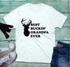 Best Buckin Grandpa Ever Tshirt Deer Hunting Buck Parody Grandpa Hunter Tee Top