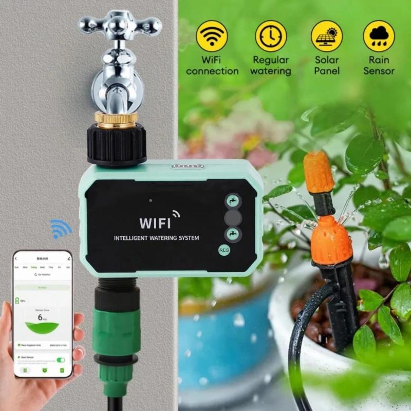 WIFI Water Timer 3/4inch Outputs Garden Water Timer Automatic Irrigation/Easy to Operate Irrigation Controller