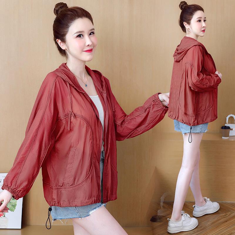 Women's Sun Protection Clothing 2024: Anti-UV, Loose Fit, Long-Sleeve, Breathable, Korean Style.