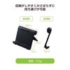 Elecom Tablet Smartphone Stand, Compatible with 4.6-12.9 Inches, 10 Levels, Adjustable Angle, Fixed Angle, Approximately 2 Cm Thick When Folded, Light