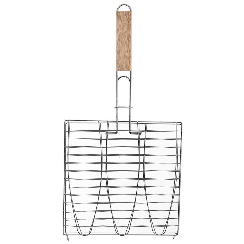 Metall-Fischgrillrost 28x55,5 cm