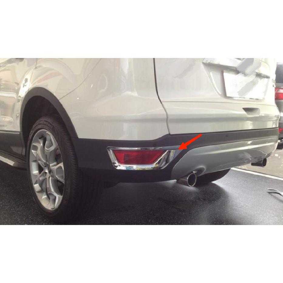 Rear Fog Light Lamp Frame Cover Trim For 2013- Ford Escape Kuga Chrome 2pcs