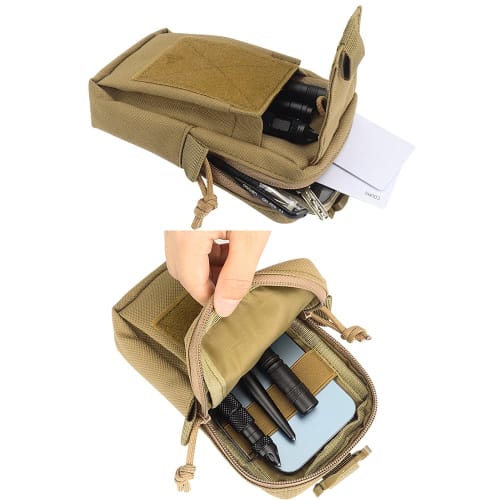 SEKIDAR Multi-Function Pouch, Military, Tactical, Airsoft, Medical, Smartphone Pouch, Waist Pouch, Fanny Pack, Accessory Bag, Military-Style Wallet Po