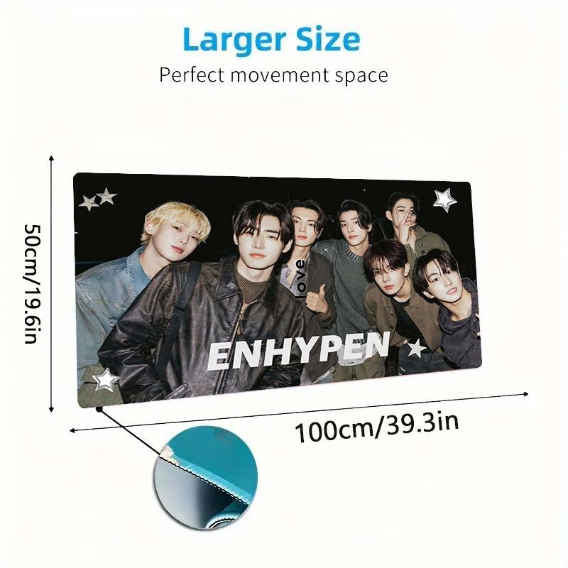 ENHYPEN Color Mouse Pad Large Gaming Table Cushion Non-slip Laptop Tablet Big Mousepad XXL Mat Mini PC Playmat With Lock edge