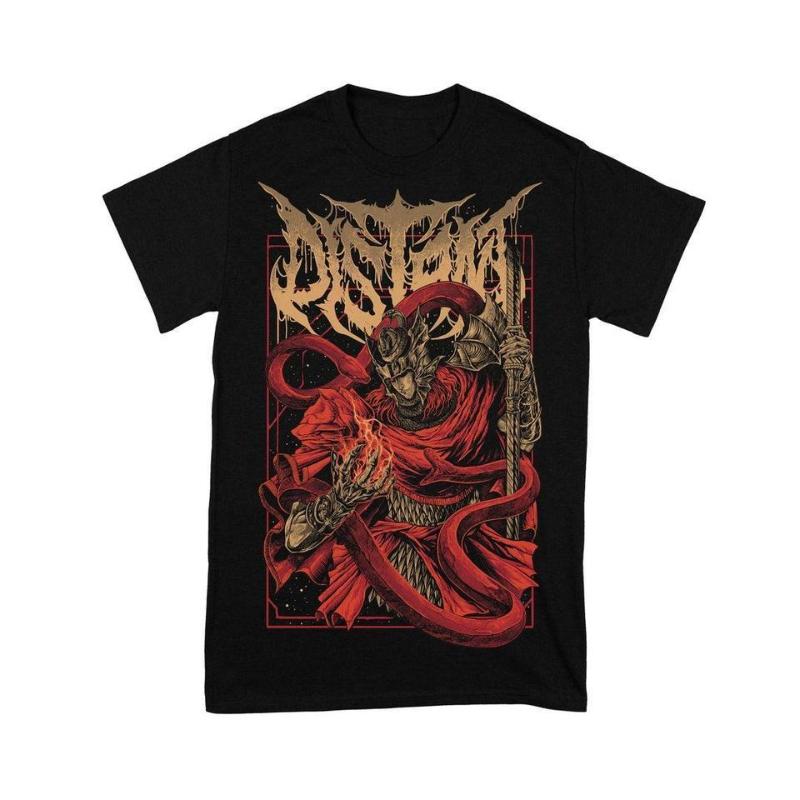 

Summer Casual Pure Cotton Men and Women DISTANT European Slow Shot Dead Core Band Deathcore Rock Pure Cotton Piercer Messermo... 5XL різнокольоровий