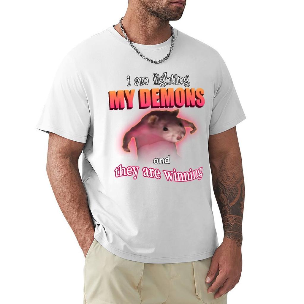 Im Fighting My Demons And They Are Winning Tshirt Lightweight Print Tshirt