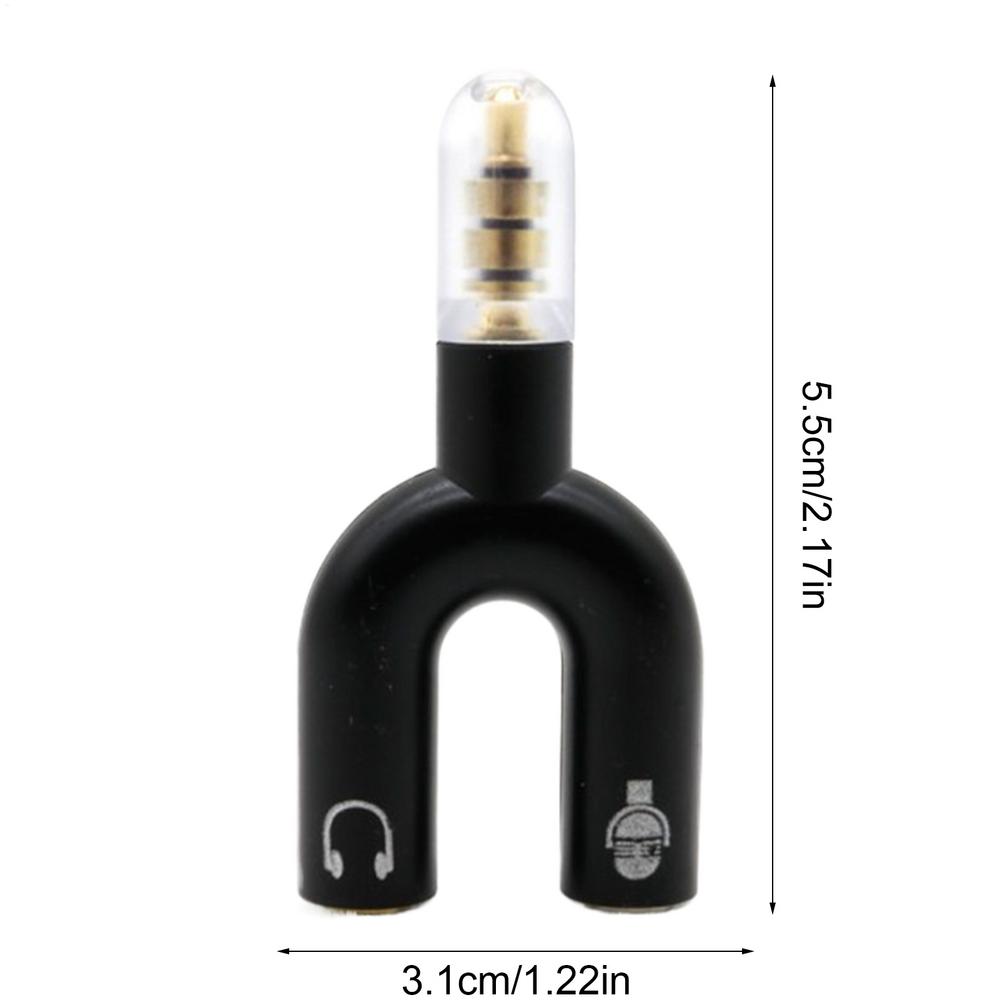 

3,5 мм разъем для наушников Аудиокабели Разветвитель Микрофон 2 в 1 U-образный адаптер Разъем Для смартфона MP3 MP4 плеера для совместного использования