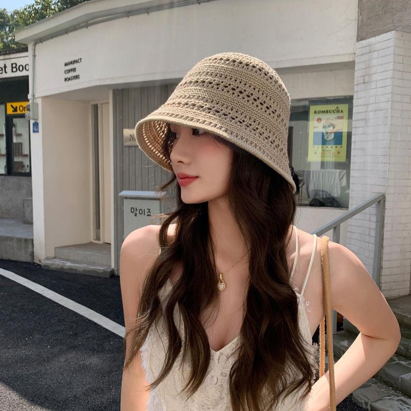 Hat Women's New Cute Sunscreen Hat Fashion Korean Version Summer Sunscreen Bucket Hat Bow Uv Sun Hat
