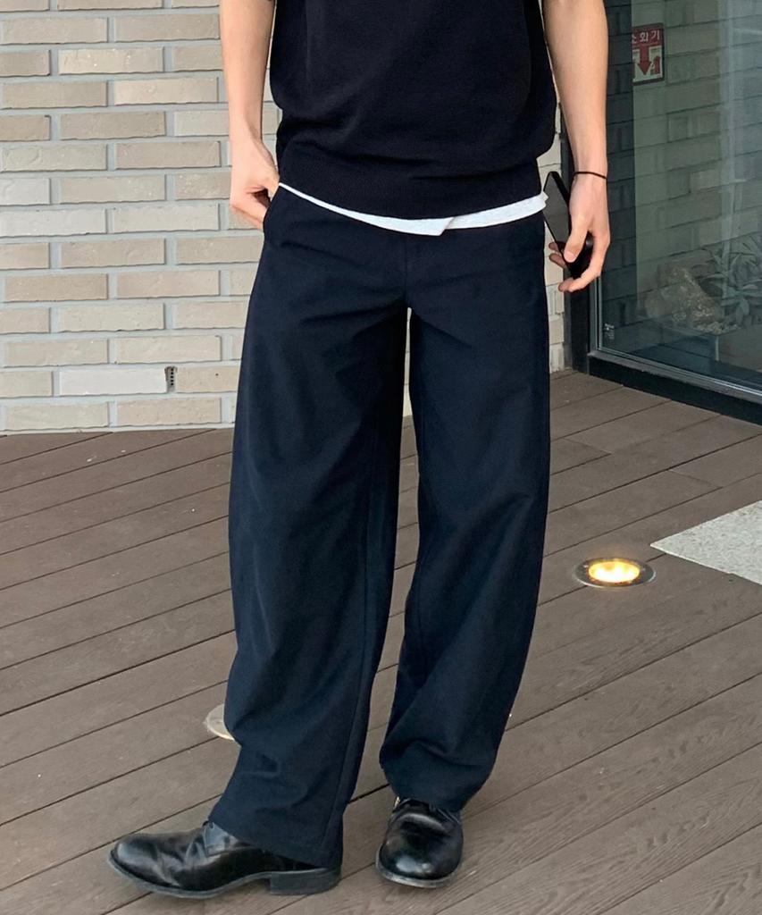 MINDBRIDGE Curved Semi-Wide Daily Pants - 4 Colors