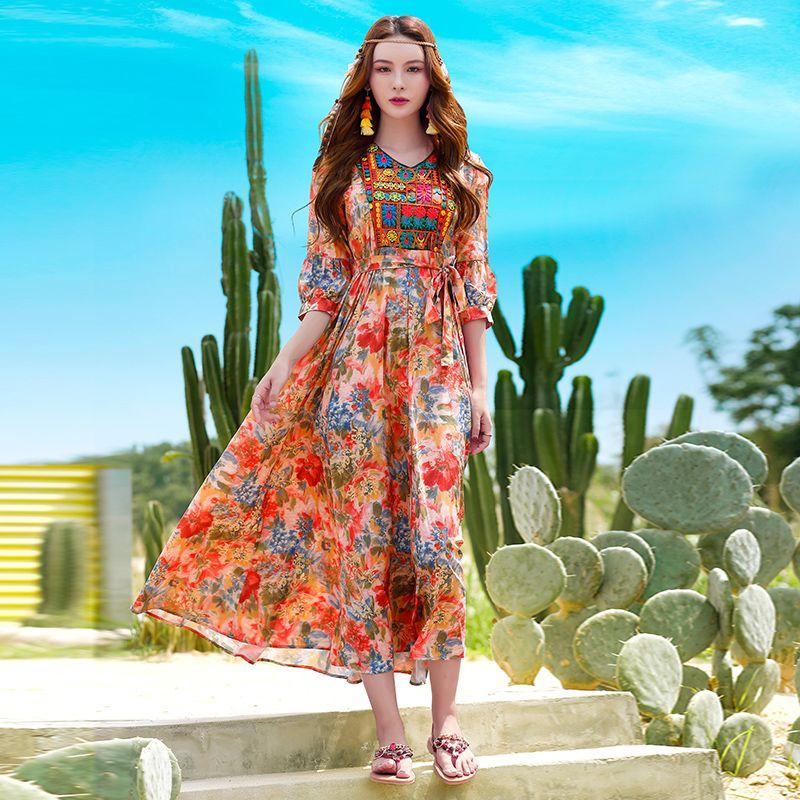 

Юньнаньское платье Этнический стиль Туризм в Сишуанбаньна