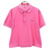 CHEMISE LACOSTE Short Sleeve Polo Shirt 3 Pink Fawn Men's Used