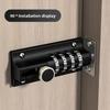 Safety zinc alloy anti-theft bolt machinery 4 sets of digital combination code lock wooden door storage cabinet tongue cam lock