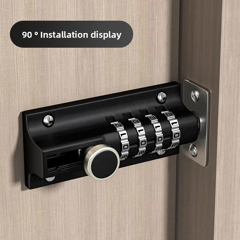 Safety zinc alloy anti-theft bolt machinery 4 sets of digital combination code lock wooden door storage cabinet tongue cam lock