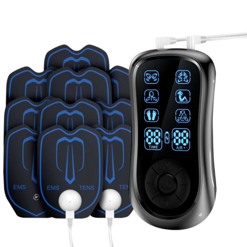Physiotherapy Massage Equipment Electronic Tens Stimulator Professional Electric Body Massager Myostimulator for Muscle Pain Rel