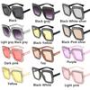 Retro Big Square Frame Crystal Sun Glasses Eyewear Square Sunglasses Oversized Sunglasses